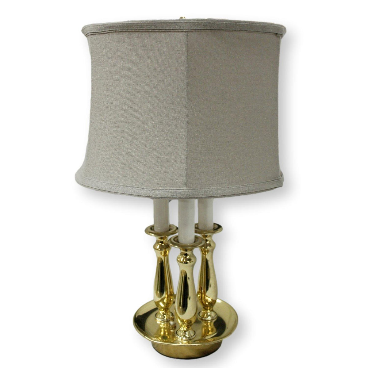 Alsy Brass Tri-Candle Desk Lamp