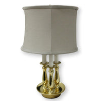 Alsy Brass Tri-Candle Desk Lamp