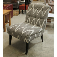 Hooker Furniture Zig-Zag Pattern Armless Accent Chair