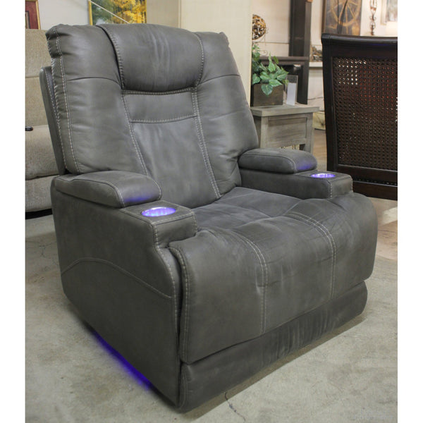 Modern Power Recliner w/Adjustable Headrest & Lumbar