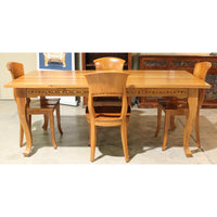 Solid Teak Dining Table w/4 Teak Chairs