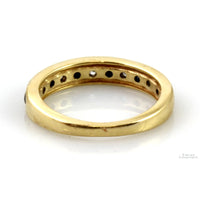 .36ctw Sapphire .22ctw Diamond 14K Yellow Gold Band