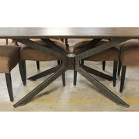 Vance Modern Dining Table w/6 Copper Chairs