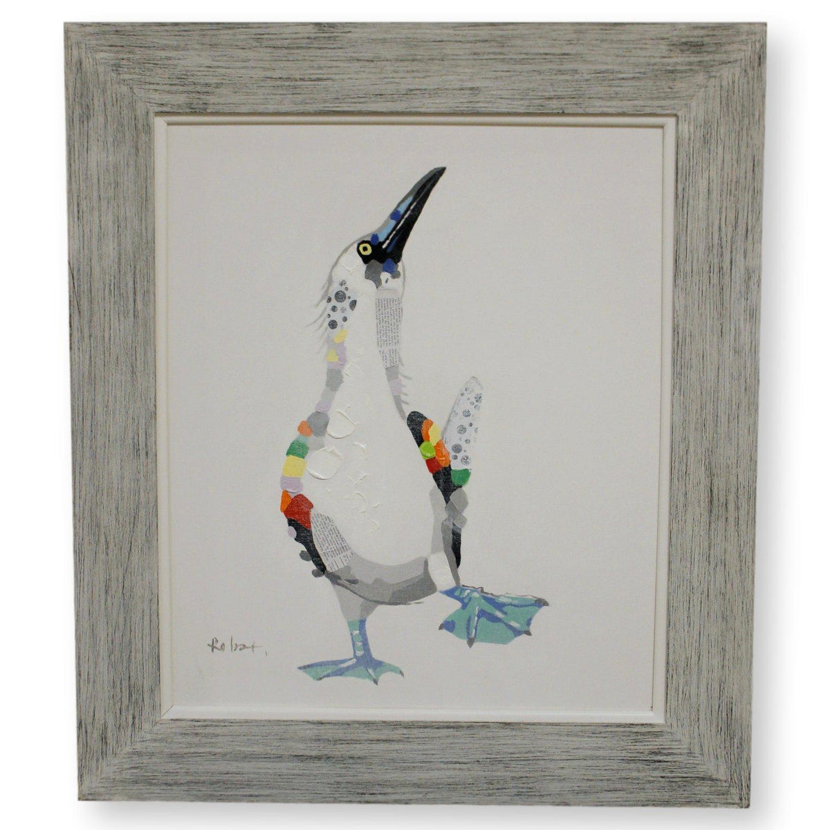 Retouched Print Blue-Footed Booby Artwork