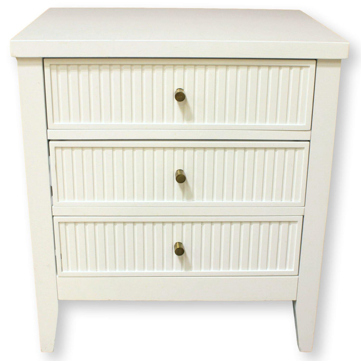 White 3 Drawer Chest