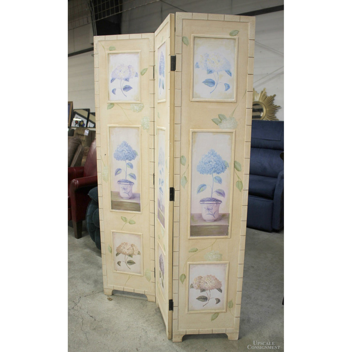 Illuminated Furn. Botanical 3 Panel Room Divider