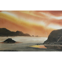 Framed Artwork - Beach Sunset by Larry Simons