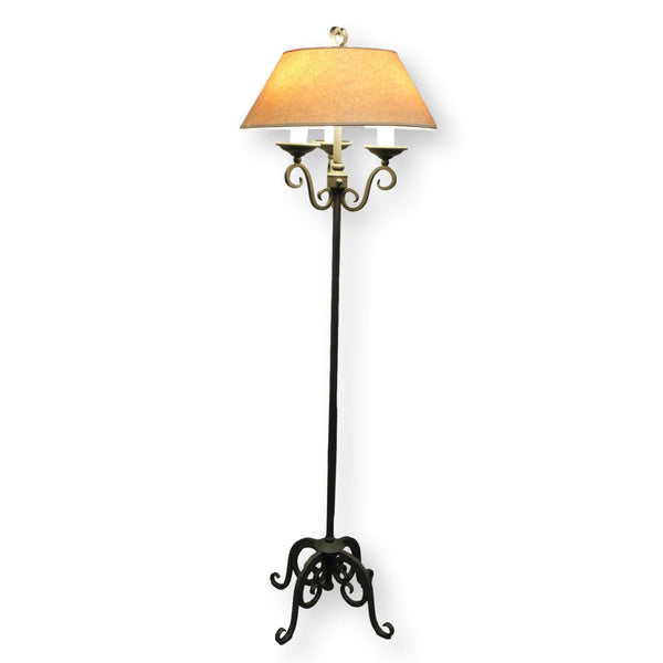 Wrought Iron Candelabra Floor Lamp