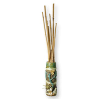Jim Marvin Ceramic vase w/Bamboo Sticks
