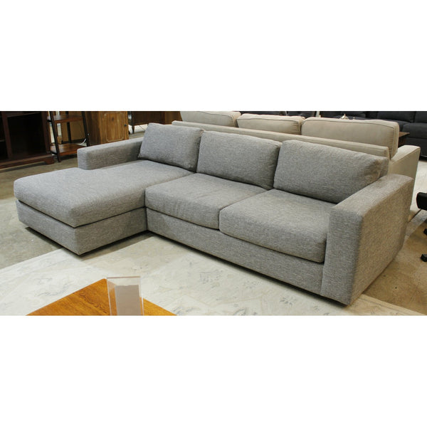West Elm Gray Sectional Sofa w/Chaise