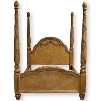 Carved Queen 4 Poster Bed