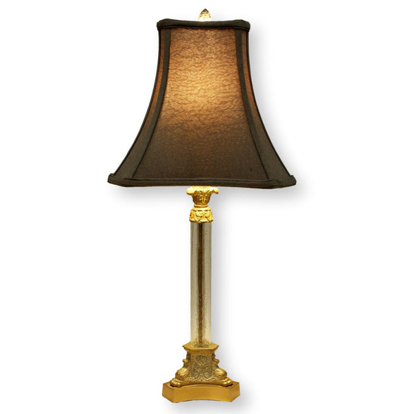 Seeded Glass Table Lamp