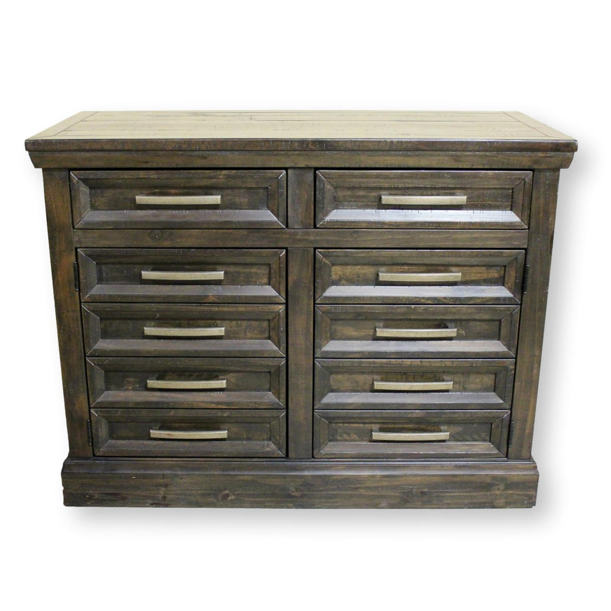 Ashley Rustic Dark Wood Cabinet