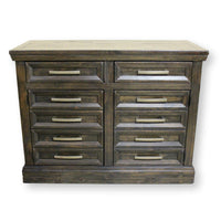 Ashley Rustic Dark Wood Cabinet