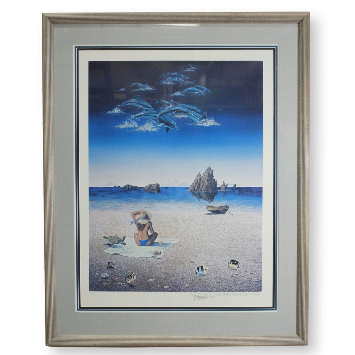 Framed Limited Edition Mixed Media Print "Summer Illusions" by Robert Lyn Nelson