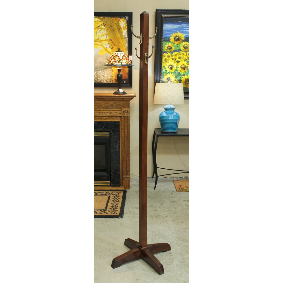 Oak Coat Rack