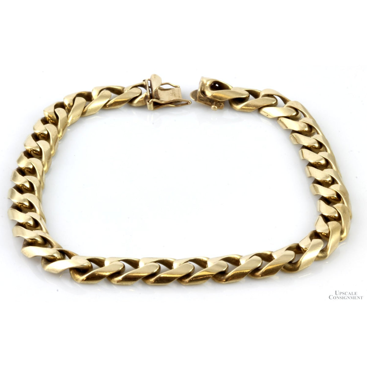 14K Yellow Gold Men's Curb Chain Bracelet