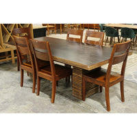 Crate & Barrel 'Paloma' Dining Table w/6 chairs