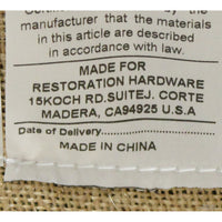 Restoration Hardware "French Couturier's" Metal Upholstered Accent Chair
