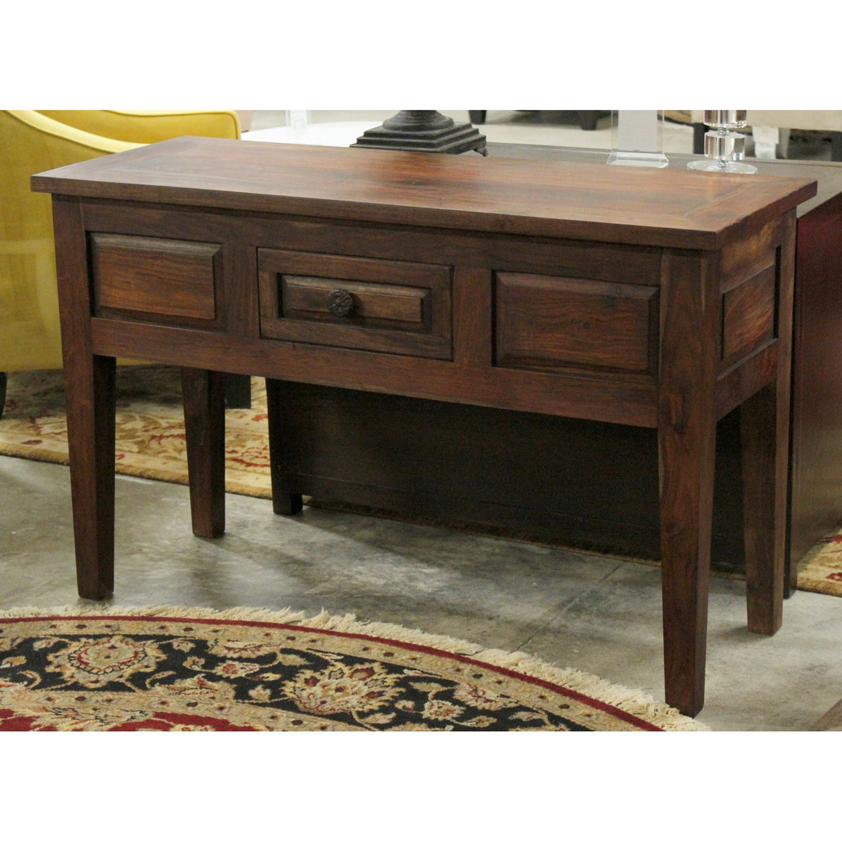 Solid Tropical Wood Console Table