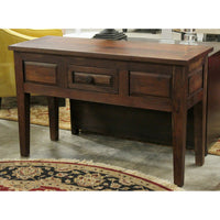 Solid Tropical Wood Console Table