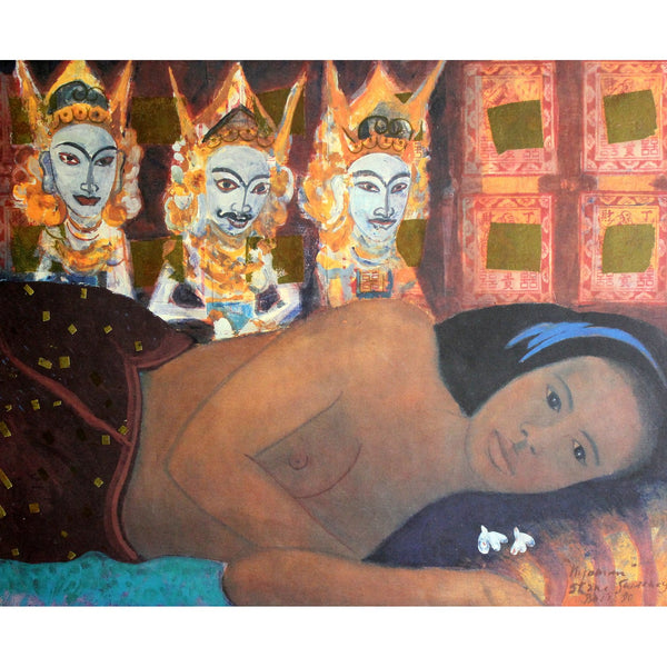 Artwork - Balinese - Lady Lying on Her Side