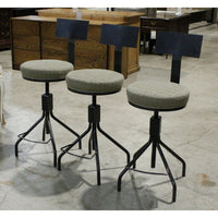 Rejuvenation Set of 3 Adjustable Steel Counter/Bar Stools