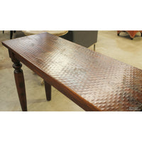 Hand Hewn Wood Sofa Table