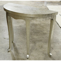 Silver Gilt Demilune Table