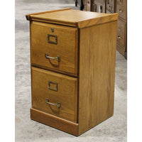 Oak 2 Drawer File Cabinet