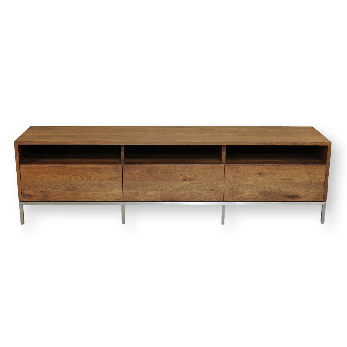 Crate & Barrel 'Pearson' Low Profile Walnut Media Console