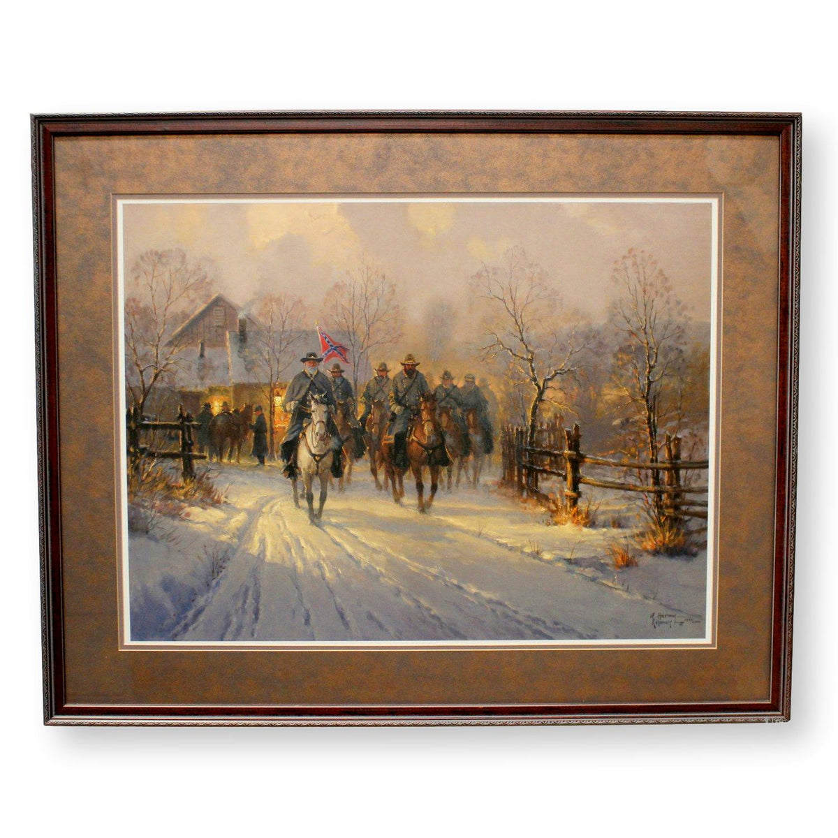 G. Harvey Framed Limited Edition Print 'Lee & Longstreet'