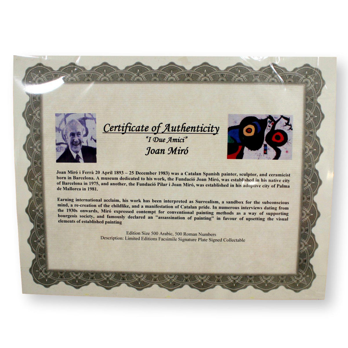 "I Due Amici" by Joan Miro