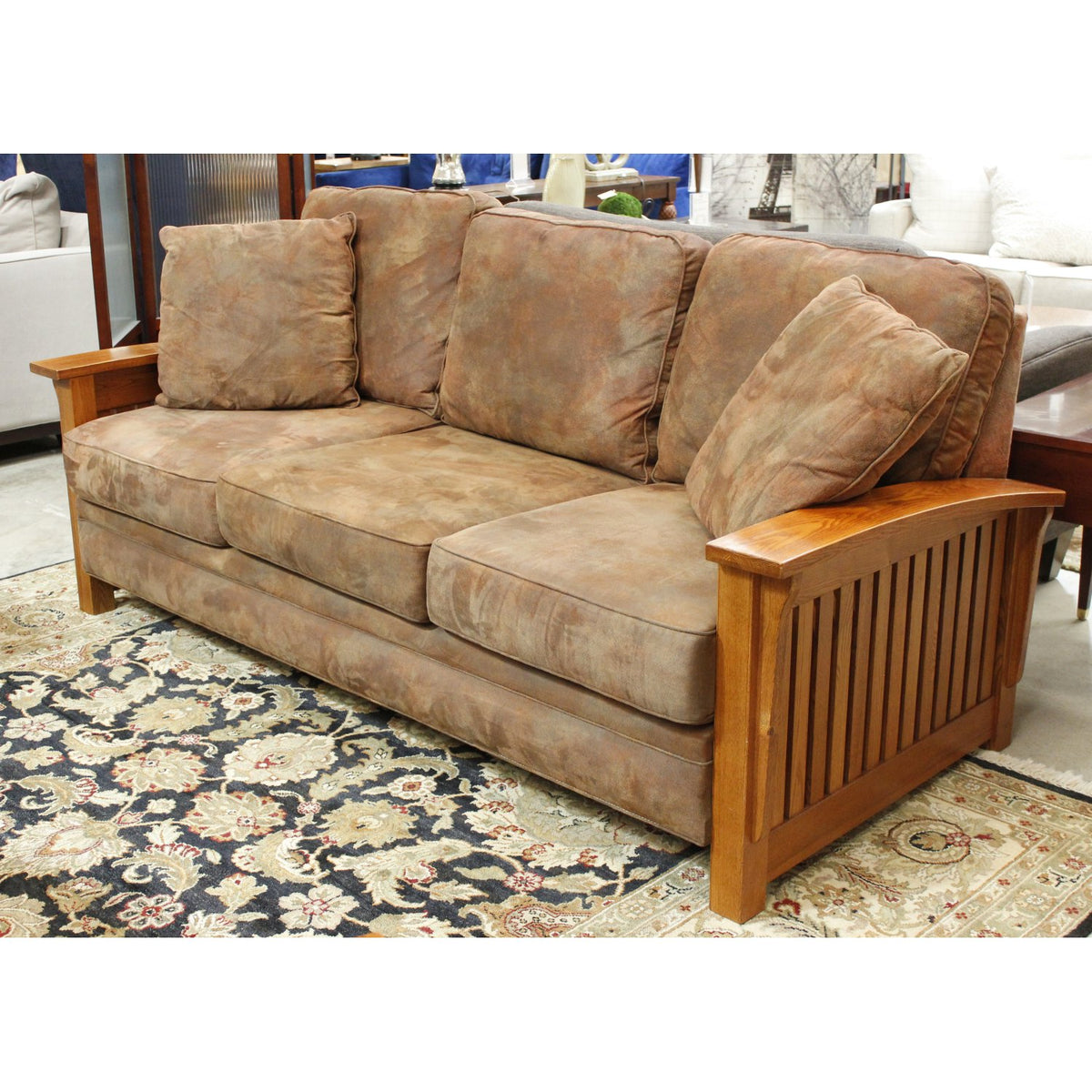 Stanton Mission Oak Sofa