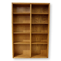 Oak Double Bookcase