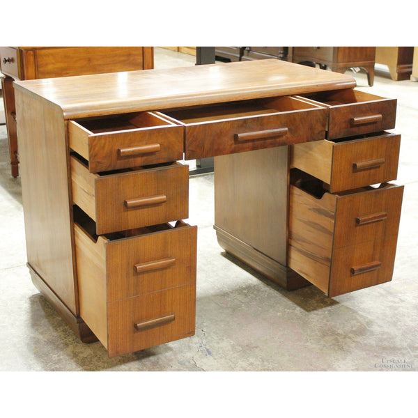 Vintage Walnut Waterfall Desk