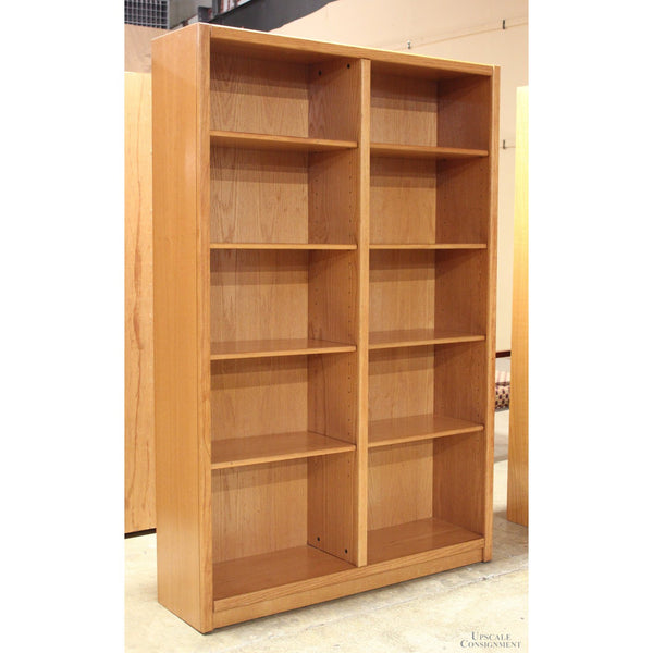 Oak Double Bookcase