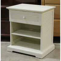Pier 1 Imports Cream Nightstand w/Drawer