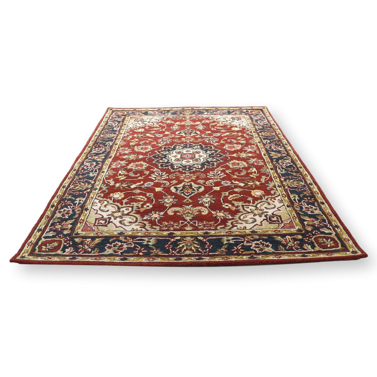 Safavieh 6' X 9' Burgundy & Navy Wool Area Rug