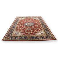 Safavieh 6' X 9' Burgundy & Navy Wool Area Rug