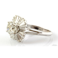 3.32ctw Diamond Ballerina 14K Gold Ring - 1.92ct Solitaire