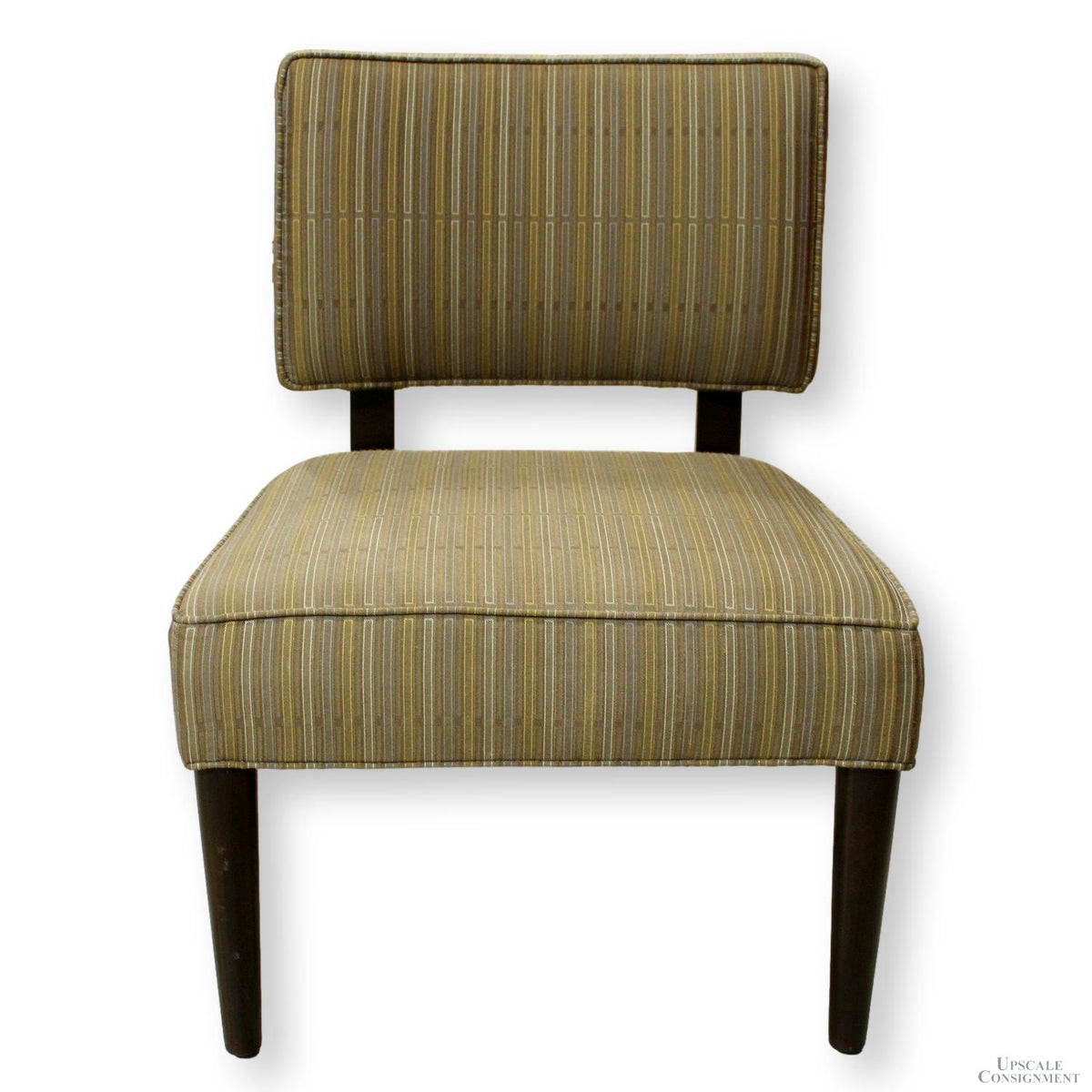 Lazar Indus. Striped Slipper Chair