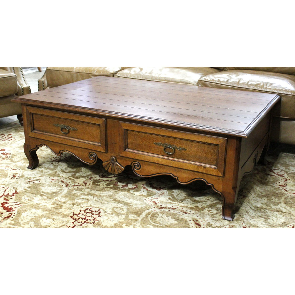 Ethan Allen 4 Drawer Coffee Table