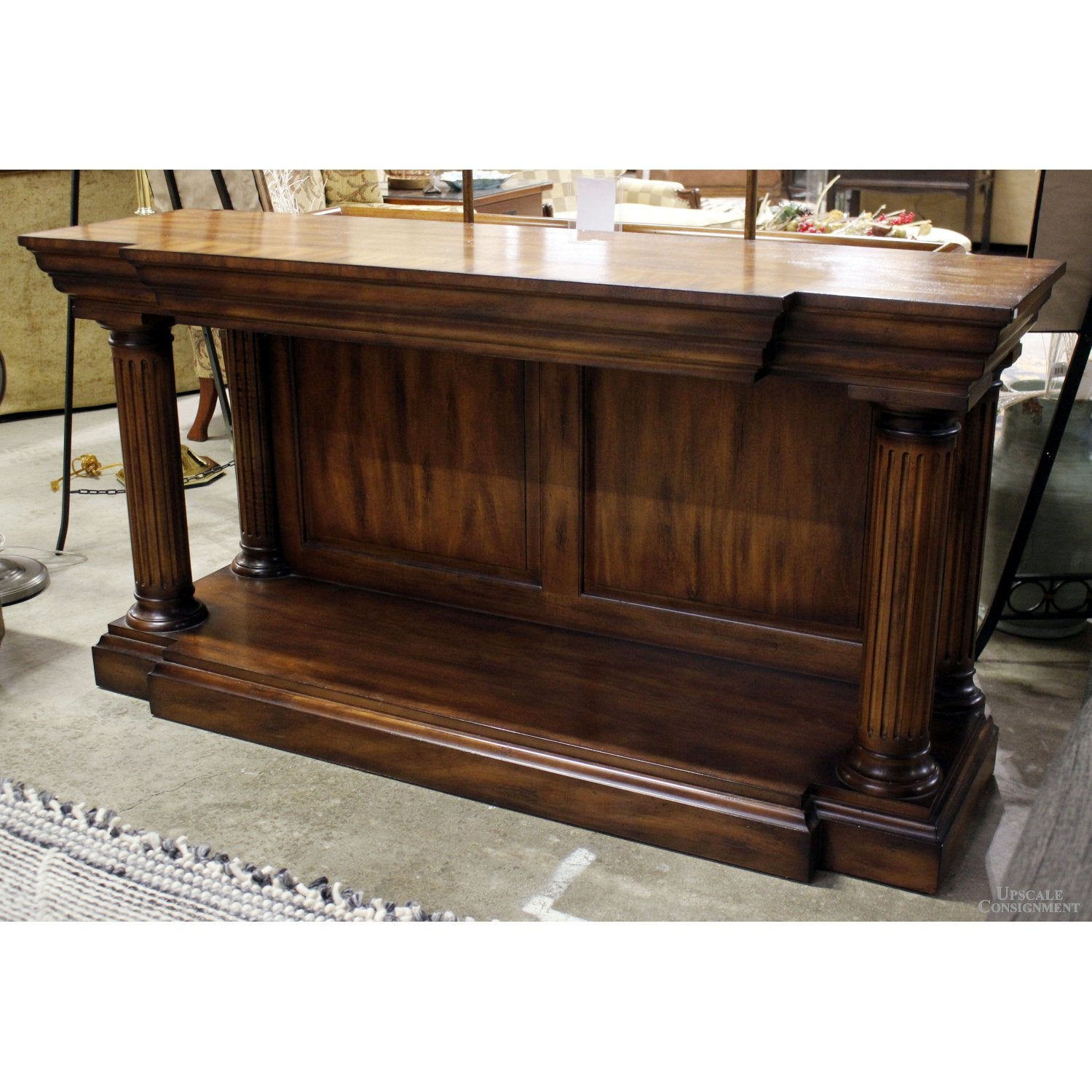 Mahogany Console Table – Upscale Consignment