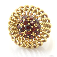 1.35ctw Spessartine Garnets | 18K Yellow Gold Cannetille Ring