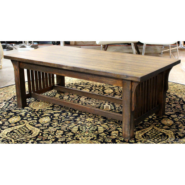 Dark Oak Mission Style Coffee Table