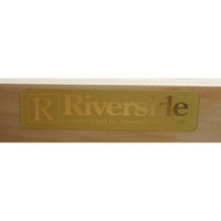 Riverside Mahogany Scalloped Console Table