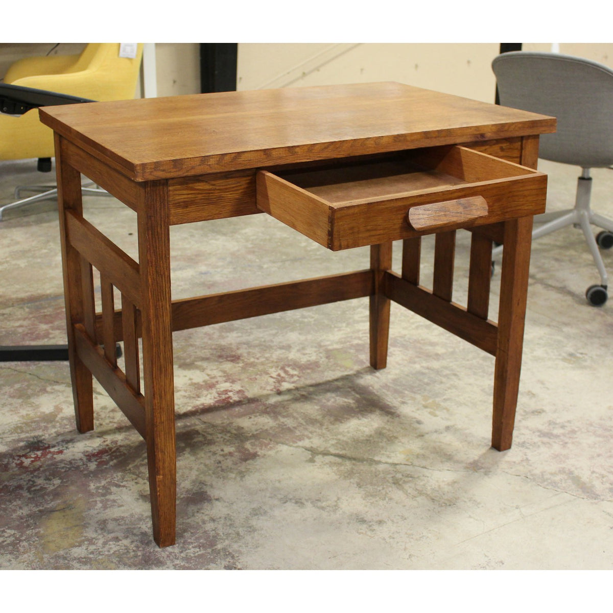 Quartersawn Oak Mission Style Writing Desk