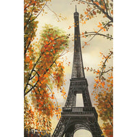 Framed Original Oil Eiffel Tower