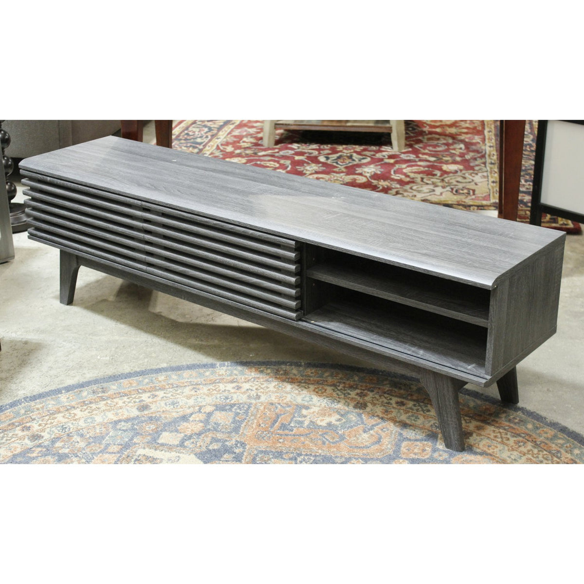 Modern Gray Media Console